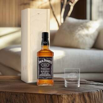 YourSurprise Jack Daniels whiskeypakket met gegraveerd glas