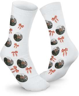 YourSurprise Kerstsokken personaliseren - Wit - 39-42