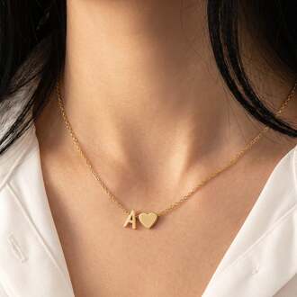 YourSurprise Ketting met letter - 2 letters