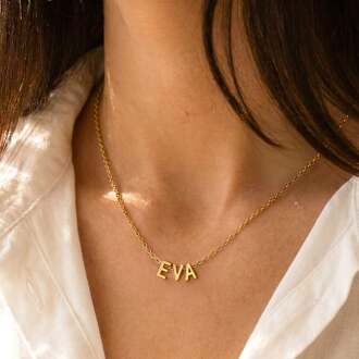 YourSurprise Ketting met letter - 3 Letters