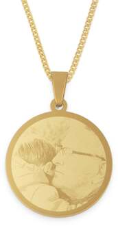 YourSurprise Ketting ronde hanger met foto - goud