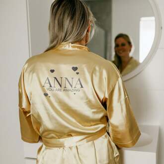 YourSurprise Kimono met naam - Goud