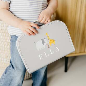 YourSurprise Kinderkoffer bedrukken - Grijs - Middel