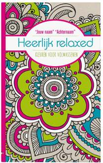 YourSurprise Kleurboek voor volwassenen met naam en foto - Heerlijk relaxed - Softcover