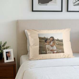 YourSurprise Kussensloop bedrukken - Beige - 50 x 60 cm