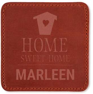 YourSurprise Leren onderzetter - Bruin