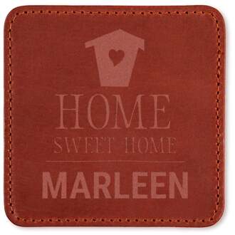 YourSurprise Leren onderzetters - Bruin - 4 stuks