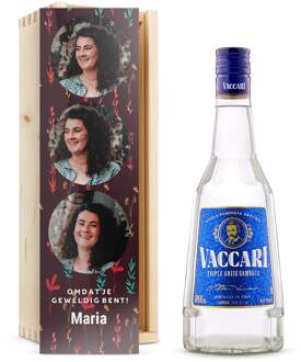 YourSurprise Likeur in bedrukte kist - Sambuca Vaccari