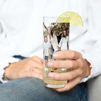 YourSurprise Longdrinkglas bedrukken - Kunststof - Mydrinkglass