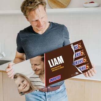 YourSurprise Mega Snickers reep met naam en foto bedrukken