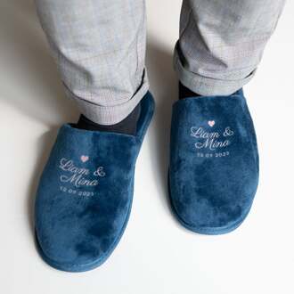 YourSurprise Pantoffels bedrukken - Blauw - Maat 36-38