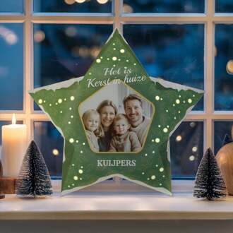 YourSurprise Papieren Kerstster personaliseren DIY - 42.5 cm - met lampjes