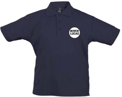 YourSurprise Polo voor kinderen bedrukken - Navy - 10 jaar