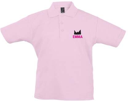 YourSurprise Polo voor kinderen bedrukken - Roze - 10 jaar