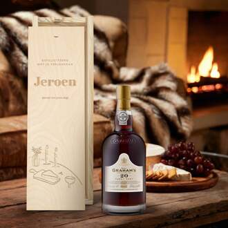 YourSurprise Port in gegraveerde kist - Graham's Tawny 20 Years