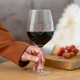 YourSurprise Rode wijnglazen graveren - 4 stuks