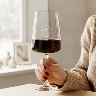 YourSurprise Rode wijnglazen graveren - Luxe glas - 1 stuk