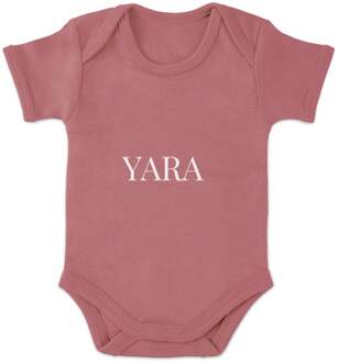YourSurprise Romper bedrukken - Korte mouw - Roze - 62/68