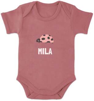 YourSurprise Romper bedrukken - Korte mouw - Roze - 74/80