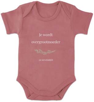 YourSurprise Romper bedrukken - Korte mouw - Roze - 86/92