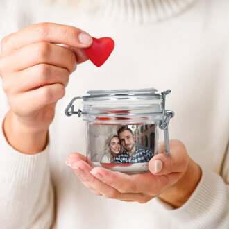 YourSurprise Snoeppot bedrukken - 200 ml - Hartjes