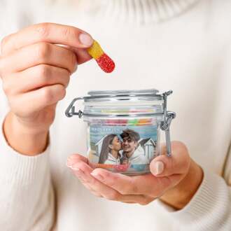 YourSurprise Snoeppot bedrukken - 200 ml - Zure Sticks