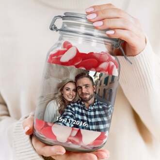 YourSurprise Snoeppot bedrukken - 2L - Hartjes