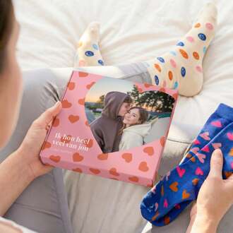 YourSurprise Sokken giftbox personaliseren - 2 paar sokken - 35/38