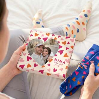 YourSurprise Sokken giftbox personaliseren - 2 paar sokken - 39/42
