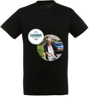 YourSurprise T-shirt voor mannen bedrukken - Zwart - L