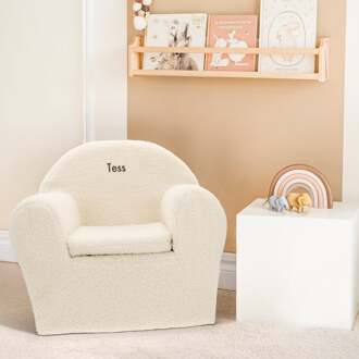 YourSurprise Teddy kinderstoel met naam - Wit