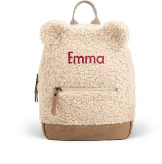 YourSurprise Teddy rugzak met naam - Peuter - Beige