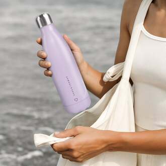 YourSurprise Thermosfles met naam bedrukken - 500 ml - Paars
