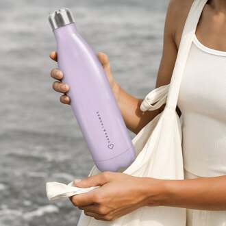 YourSurprise Thermosfles met naam bedrukken - 750 ml - Paars