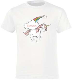YourSurprise Unicorn T-shirt voor kinderen bedrukken - Wit - 12 jaar