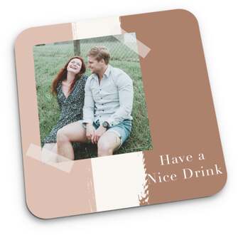 YourSurprise Vierkante onderzetter bedrukken - 1 stuk