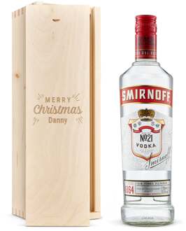 YourSurprise Vodka in gegraveerde kist - Smirnoff