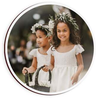 YourSurprise Wandpaneel met foto of naam - Rond