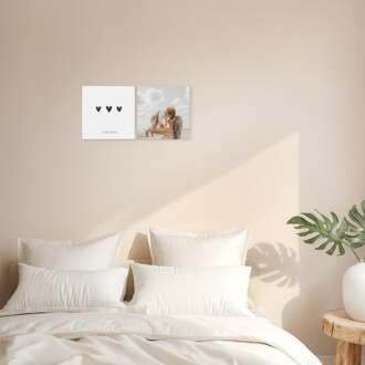 YourSurprise Wandpanelen met foto of naam - Vierkant - 2 stuks