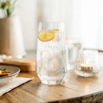 YourSurprise Waterglas graveren - Kristalglas - 390 ml - 1 stuk