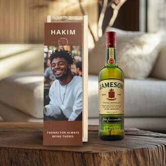YourSurprise Whiskey in bedrukte kist - Jameson