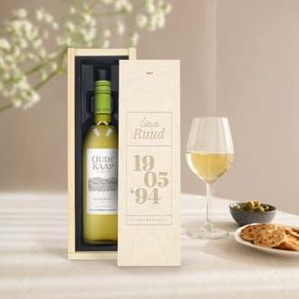 YourSurprise Wijn in gegraveerde kist - Oude Kaap - Wit