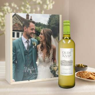 YourSurprise Wijnpakket in bedrukte kist - Oude Kaap - Wit, rood en rosé