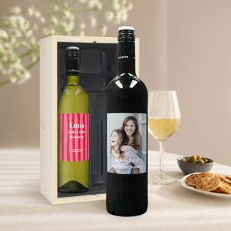 YourSurprise Wijnpakket met bedrukt etiket - Maison de la Surprise - Merlot en Sauvignon Blanc