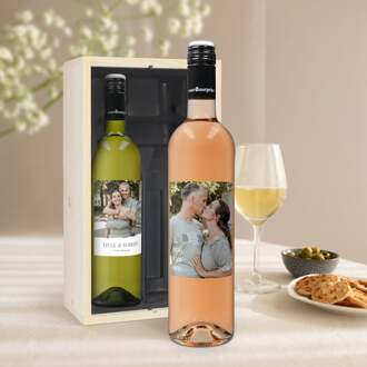 YourSurprise Wijnpakket met etiket - Luc Pirlet - Syrah en Sauvignon Blanc