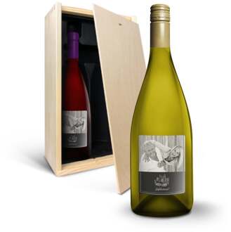 YourSurprise Wijnpakket met etiket - Salentein - Pinot Noir en Chardonnay