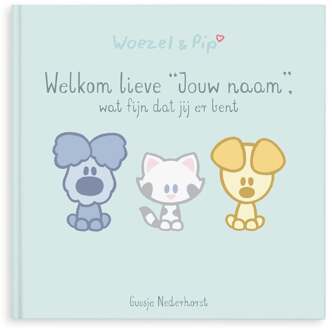 YourSurprise Woezel & Pip babyboek met naam en foto - Hardcover
