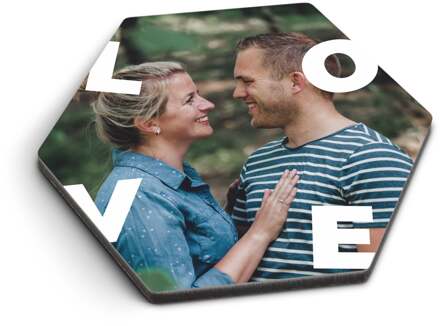 YourSurprise Zeshoekige onderzetter bedrukken - 1 stuk