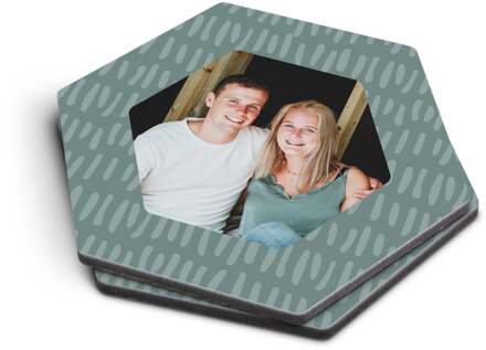YourSurprise Zeshoekige onderzetters bedrukken - 2 stuks