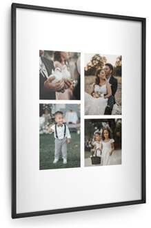 YourSurprise Zwarte lijst met gepersonaliseerde fotoafdruk - 50x70